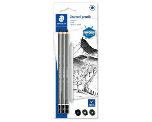 BL&Iacute;STER CON 3 L&Aacute;PICES (1 X 100C-S, 100C-M Y 100C-H + 1 DIFUMINADOR STAEDTLER 100C SBK4 (Espera 4 dias)